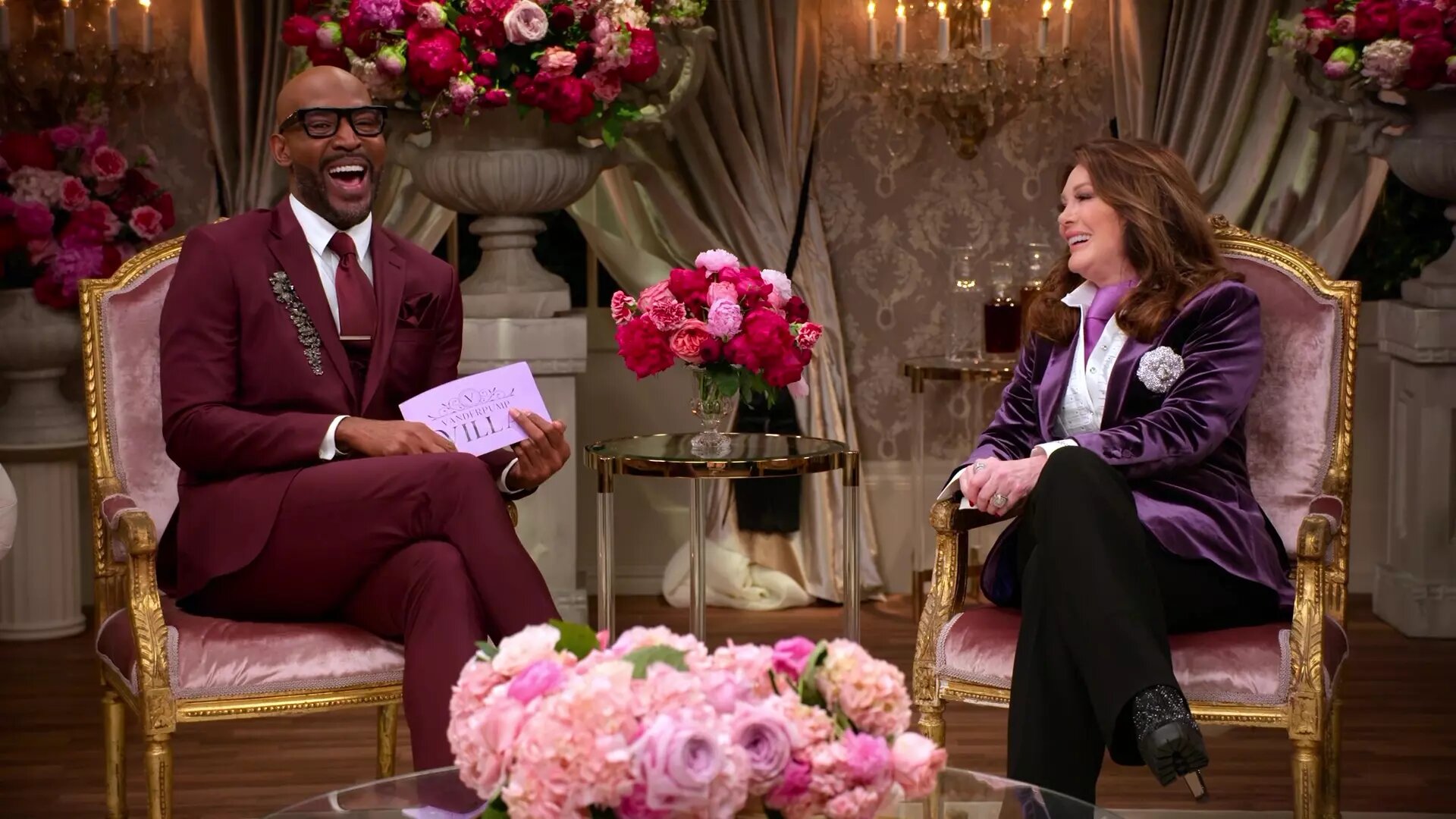 Lisa Vanderpump and Karamo Brown in The Reunion (2024)