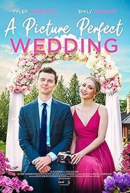 Emily Tennant and Tyler Johnston in A Picture Perfect Wedding (2021)