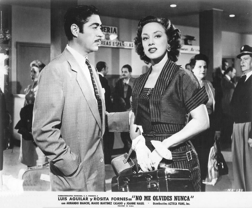 Luis Aguilar and Rosita Fornés in No me olvides nunca (1956)