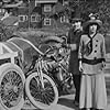 Charles Chaplin and Mabel Normand in Mabel at the Wheel (1914)