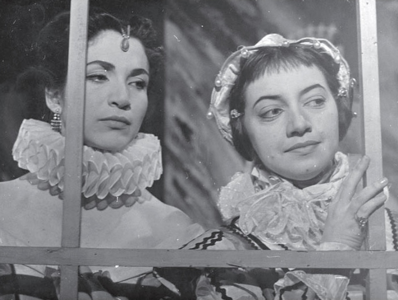 Nathália Timberg and Berta Zemel in Grande Teatro Tupi (1951)