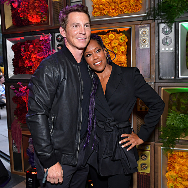 Shawn Hatosy and Regina King at HBO MAX TCA party.