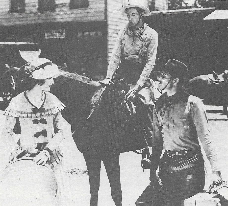 Gary Cooper, Richard Arlen, and Mary Brian in The Virginian (1929)