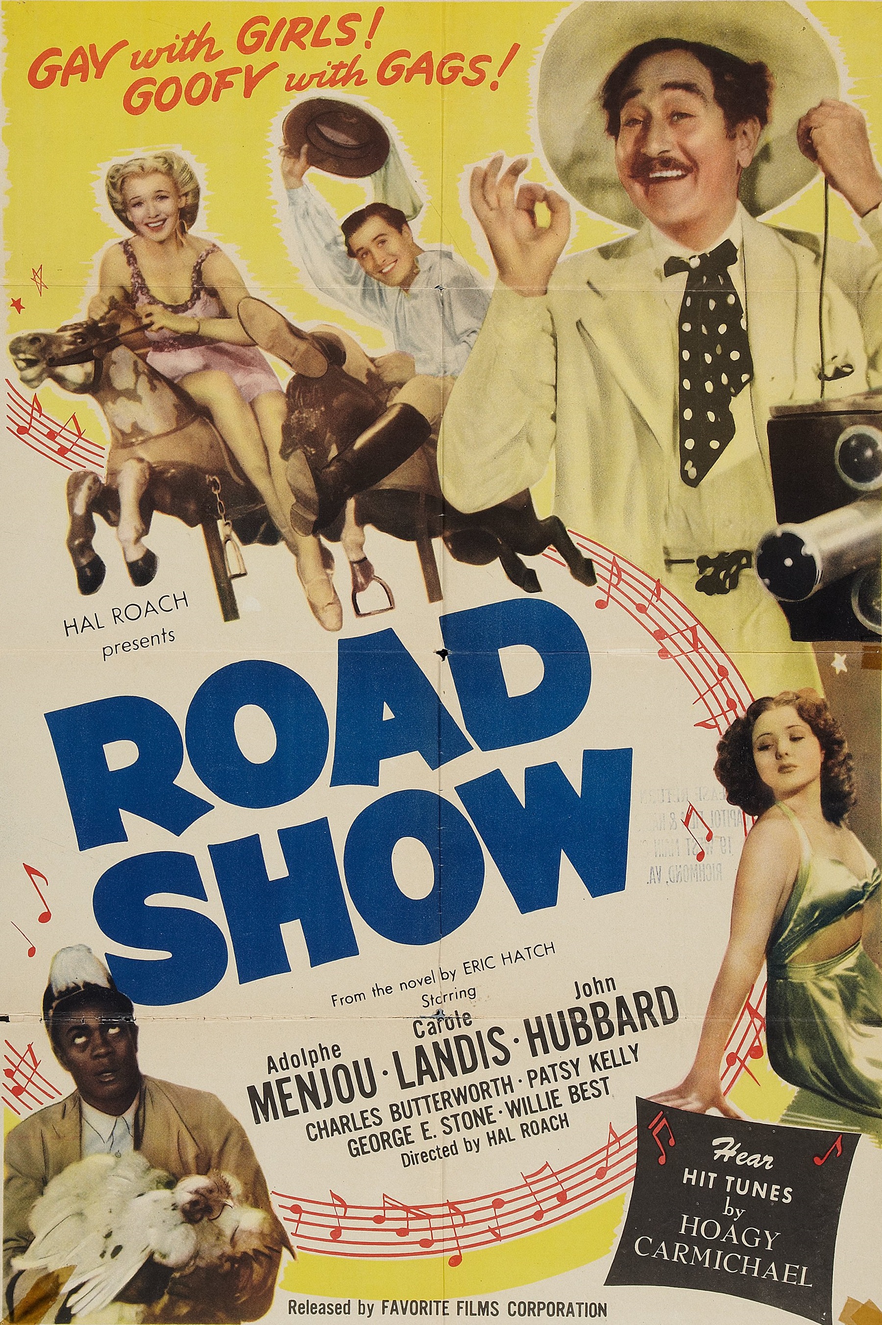 Willie Best, John Hubbard, Carole Landis, Adolphe Menjou, and Margaret Roach in Road Show (1941)