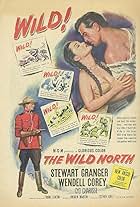 Stewart Granger, Cyd Charisse, and Wendell Corey in The Wild North (1952)