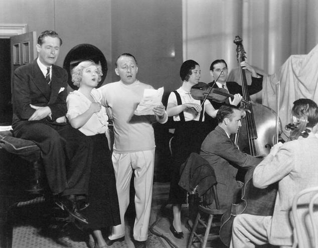 Marion Davies, Edmund Goulding, and Robert Montgomery in Blondie of the Follies (1932)