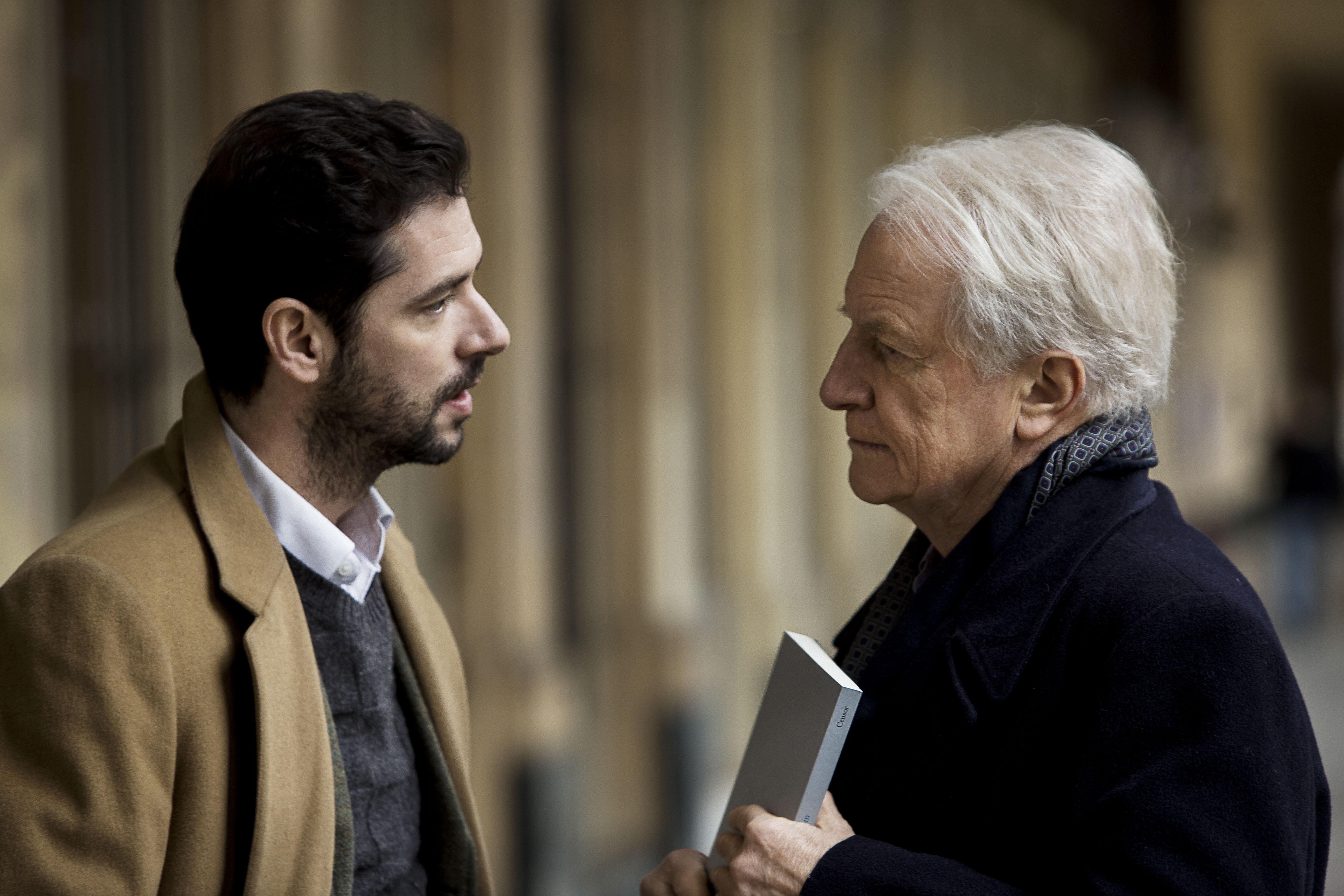 André Dussollier and Melvil Poupaud in Le grand jeu (2015)