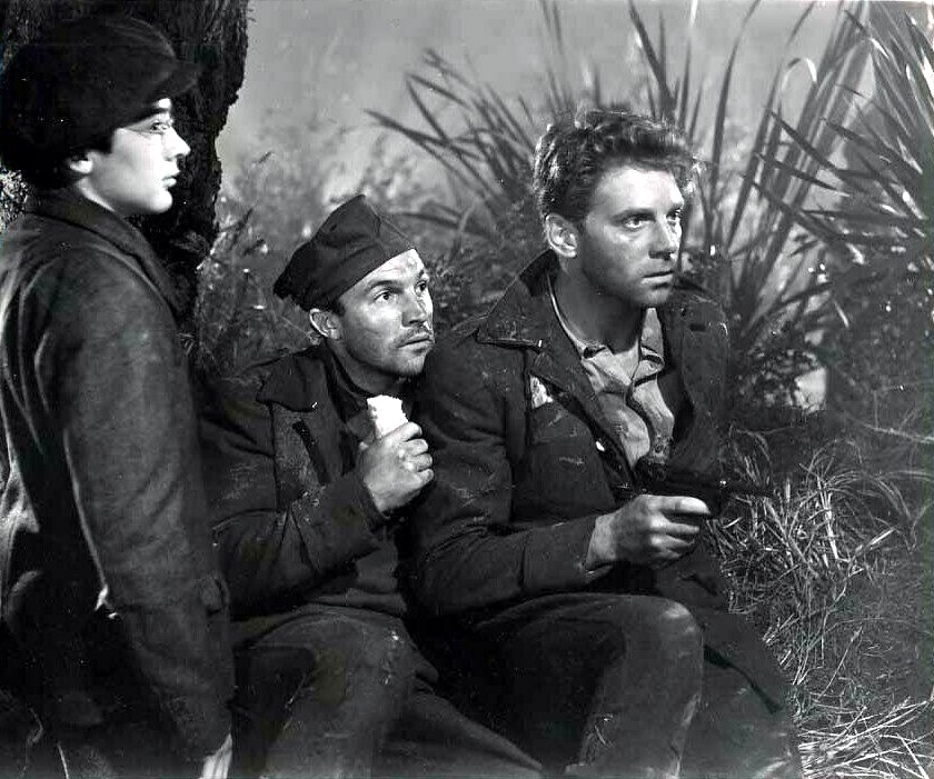 Gene Kelly and Jean-Pierre Aumont in The Cross of Lorraine (1943)