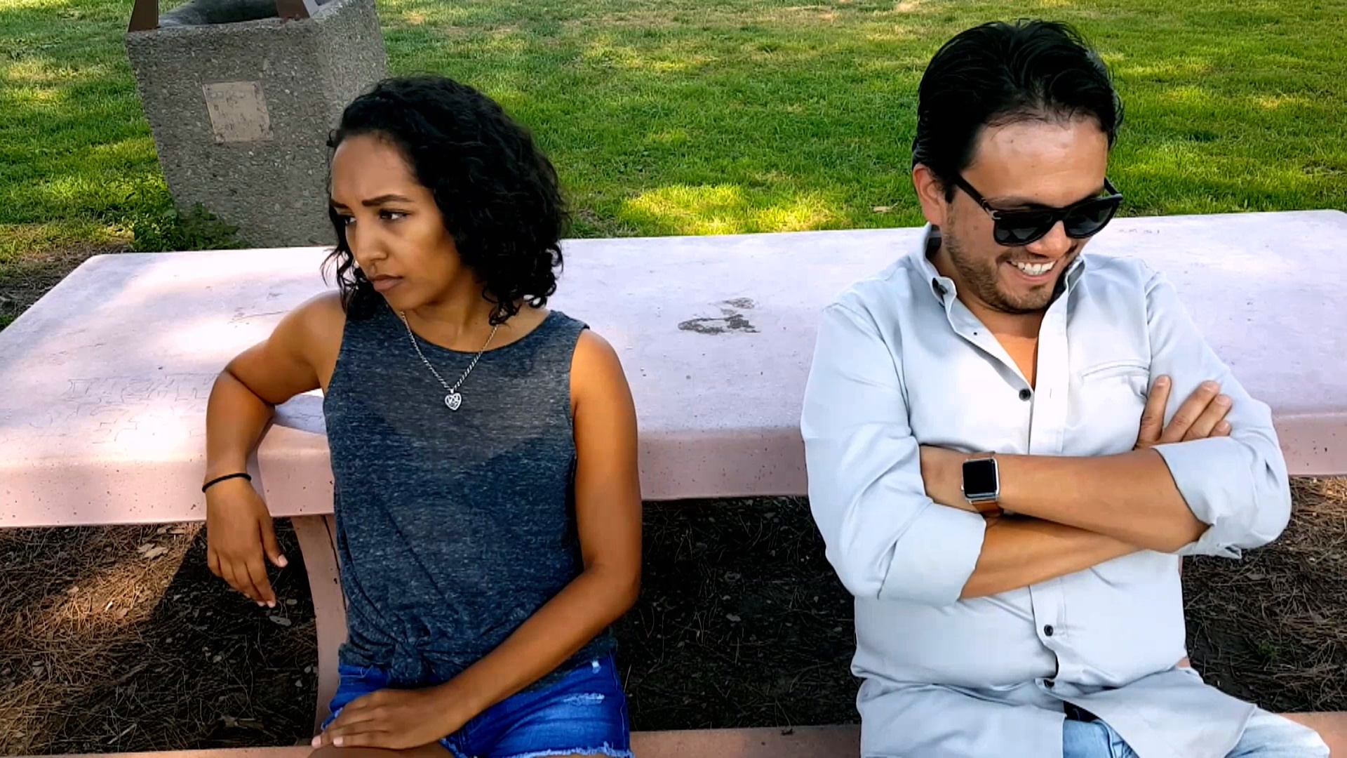 Manu Z. Prado and Maya Nalli in A Girls Goodbye (2018)