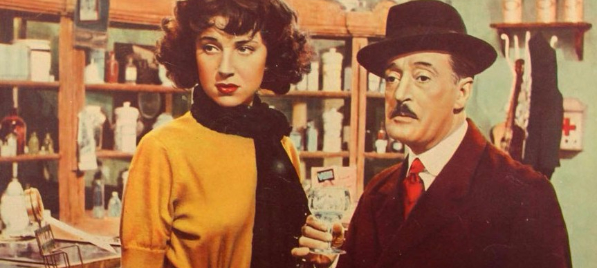 Franca Faldini and Totò in L'uomo la bestia e la virtù (1953)