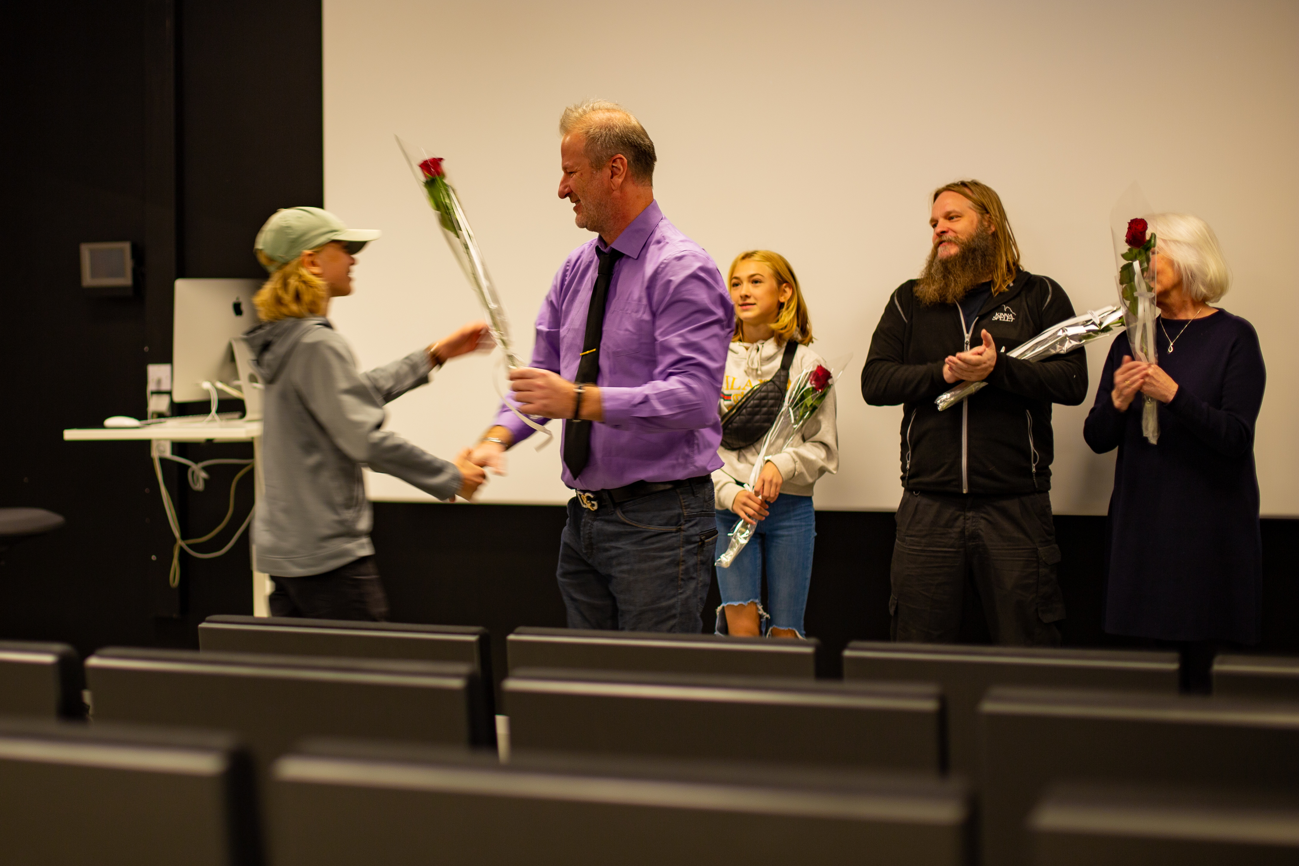 Jeppe Beck Laursen, Michael Ringdal, Leonard Valestrand Eike, Ida Leonora Valestrand Eike, and Line Beck at an event for Den Dagen (2019)