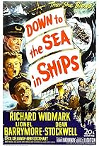 Lionel Barrymore, Dean Stockwell, and Richard Widmark in Down to the Sea in Ships (1949)