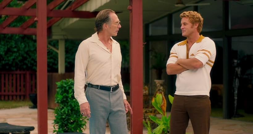 William Fichtner and Travis Fimmel in Finding Steve McQueen (2019)