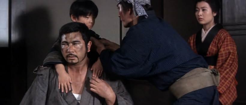 Takao Itô, Shintarô Katsu, and Miwa Takada in Zatoichi Challenged (1967)