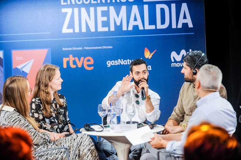 Stinna Lassen, Ingeborg Topsøe, Milad Alami, and Ardalan Esmaili at an event for The Charmer (2017)