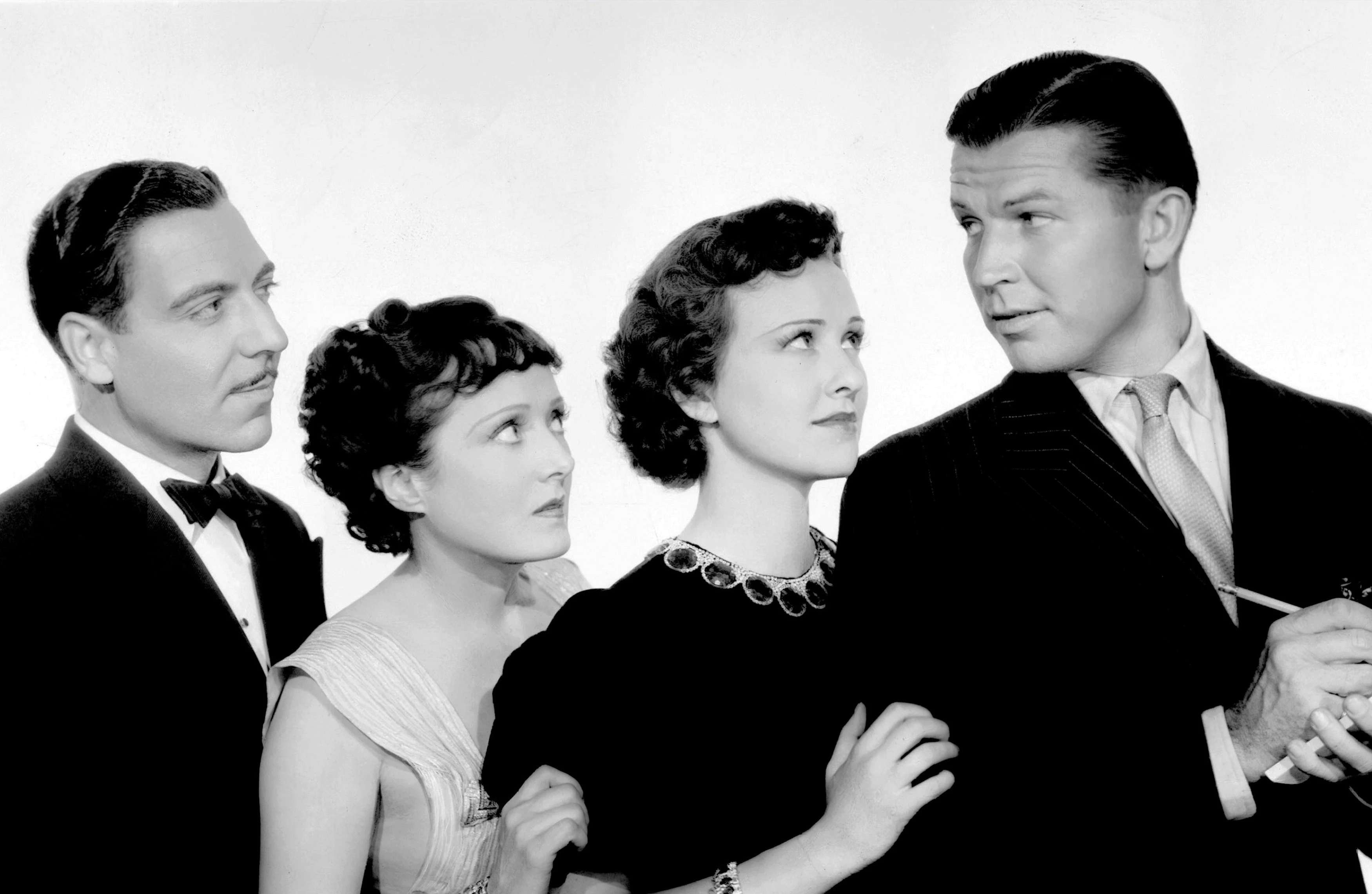 Bruce Cabot, Joseph Calleia, Margaret Lindsay, and Vivienne Osborne in Sinner Take All (1936)