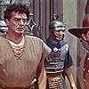 Victor Mature and Mickey Simpson in Demetrius and the Gladiators (1954)