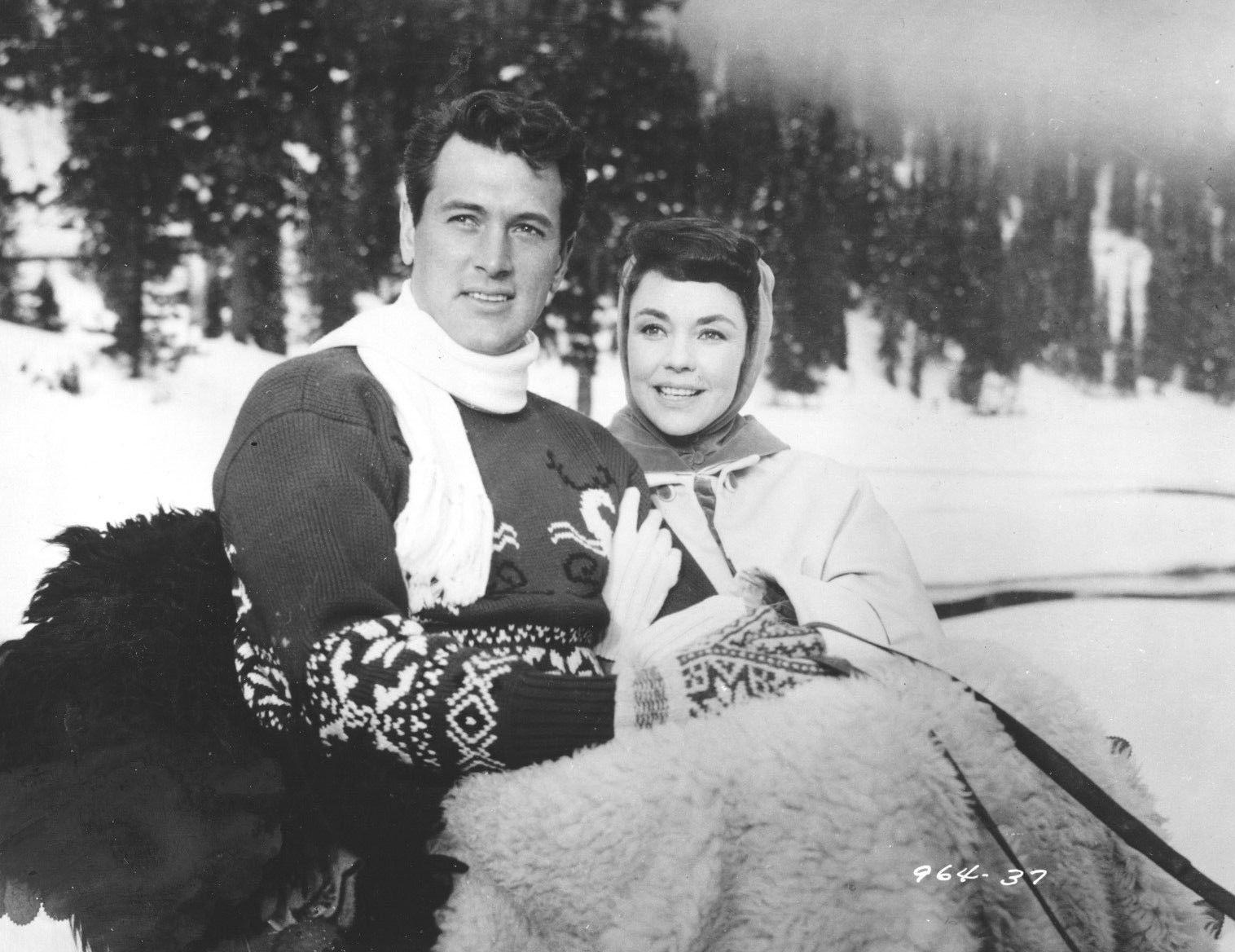 Rock Hudson and Jennifer Jones in A Farewell to Arms (1957)