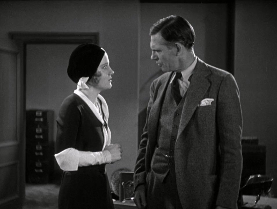 Constance Cummings and Walter Huston in The Criminal Code (1930)