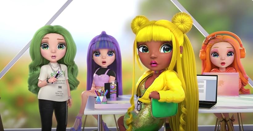 Kira Buckland, Laura Megan Stahl, Anairis Quinones, and Jenny Yokobori in Rainbow High (2020)