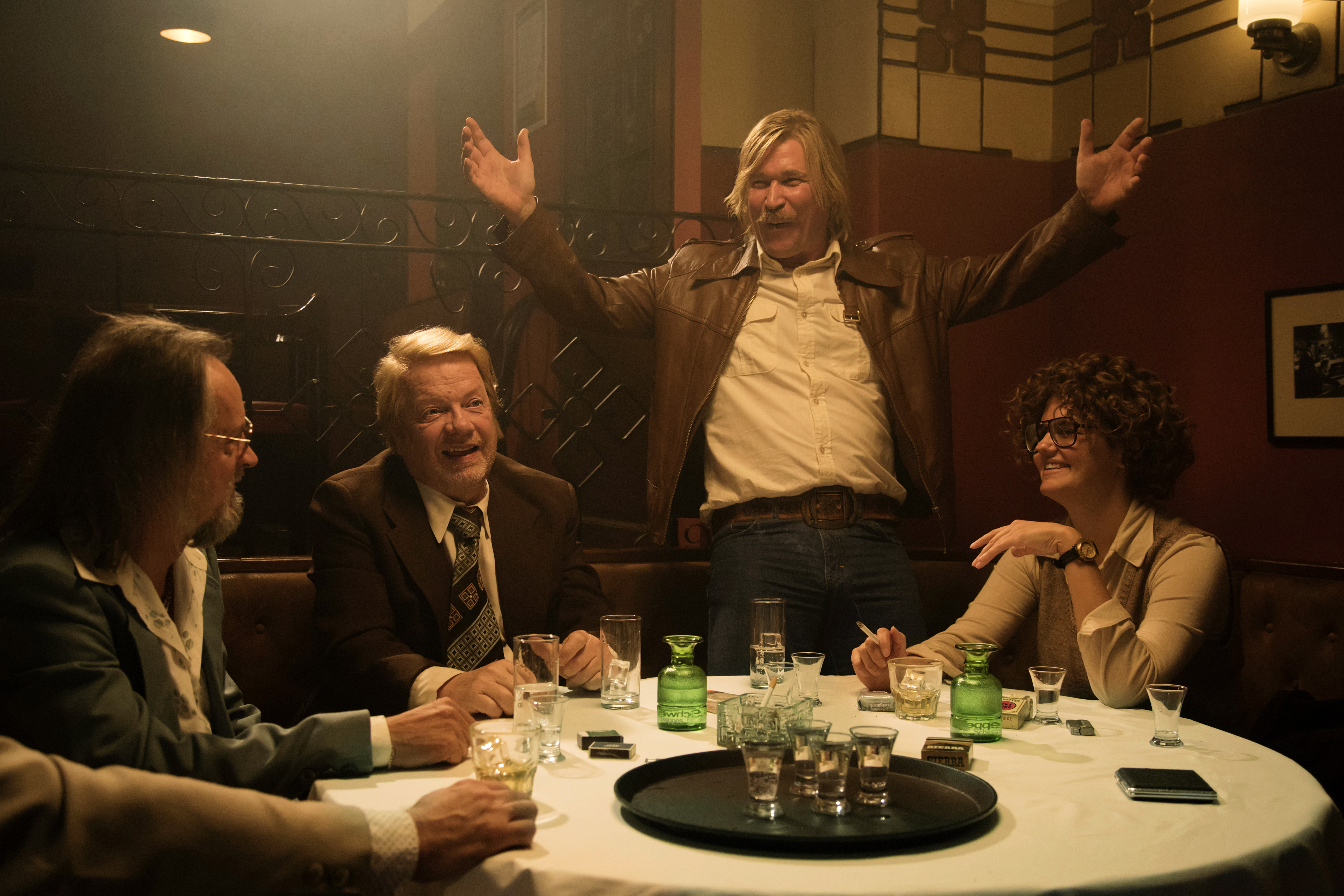 Matti Ristinen, Heikki Silvennoinen, and Joanna Haartti in King of Hearts (2019)