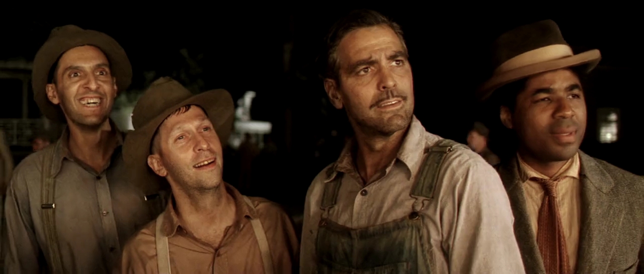 George Clooney, John Turturro, Chris Thomas King, and Tim Blake Nelson in O Brother, Where Art Thou? (2000)