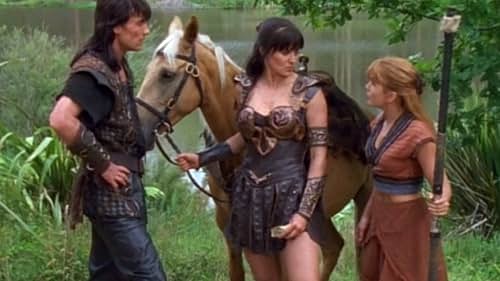 Lucy Lawless, Joseph Kell, and Renée O'Connor in Xena: Warrior Princess (1995)