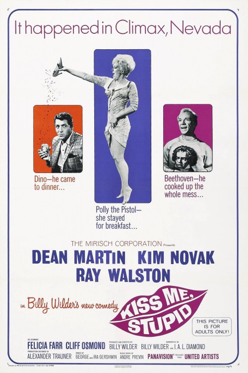 Dean Martin, Kim Novak, and Ray Walston in Kiss Me, Stupid (1964)