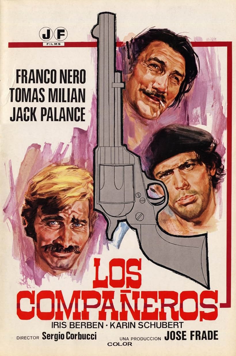 Jack Palance, Tomas Milian, and Franco Nero in Compañeros (1970)