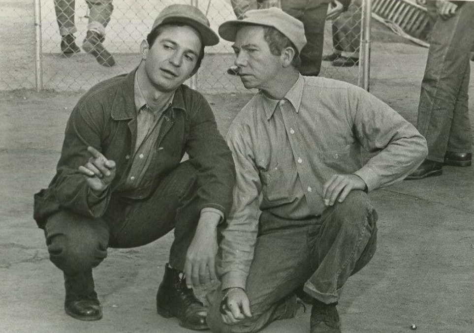 Ben Gazzara and Ray Walston in Convicts 4 (1962)