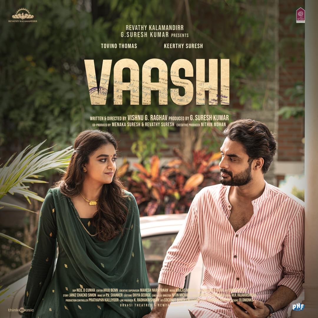 Tovino Thomas and Keerthy Suresh in Vaashi (2022)