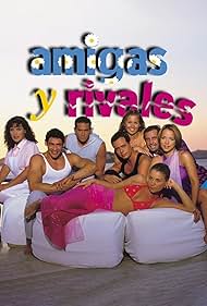 Arath de la Torre, Johnny Lozada, Adamari López, Ludwika Paleta, Gabriel Soto, Angélica Vale, Rodrigo Vidal, and Michelle Vieth in Amigas y rivales (2001)