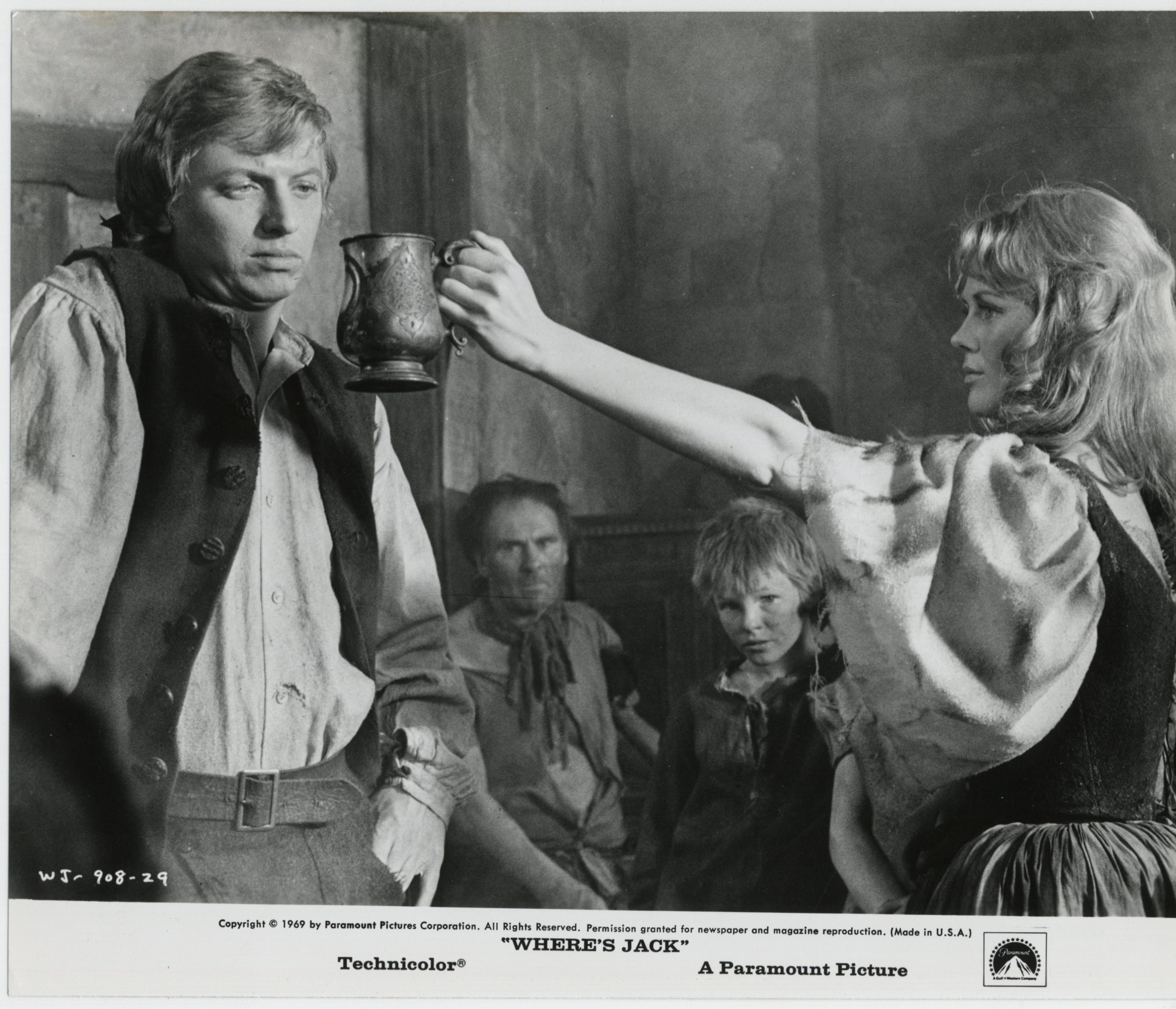 Fiona Lewis and Tommy Steele in Where's Jack? (1969)