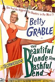 Sterling Holloway, Hugh Herbert, Betty Grable, Cesar Romero, El Brendel, Porter Hall, and Rudy Vallee in The Beautiful Blonde from Bashful Bend (1949)