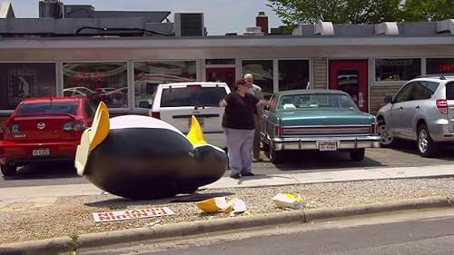 Jackass Presents: Bad Grandpa: Irving Drives His Car Into A Penguin Statue