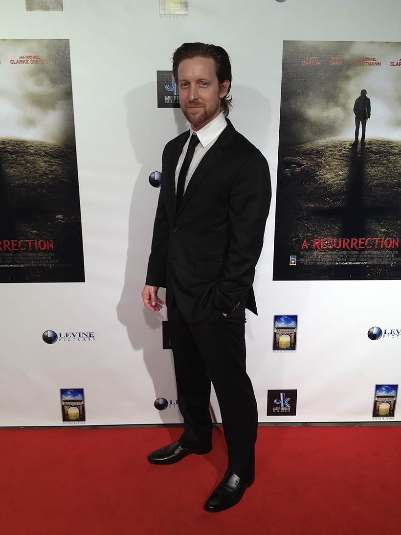 Scott Martin at the premiere of A Resurrection