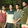 Evan Todd, Jon Gabrus, Parker Young, and Chord Overstreet in Fourth Man Out (2015)