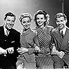 Dennis Day, Carole Landis, George Murphy, and Anne Shirley in The Powers Girl (1943)