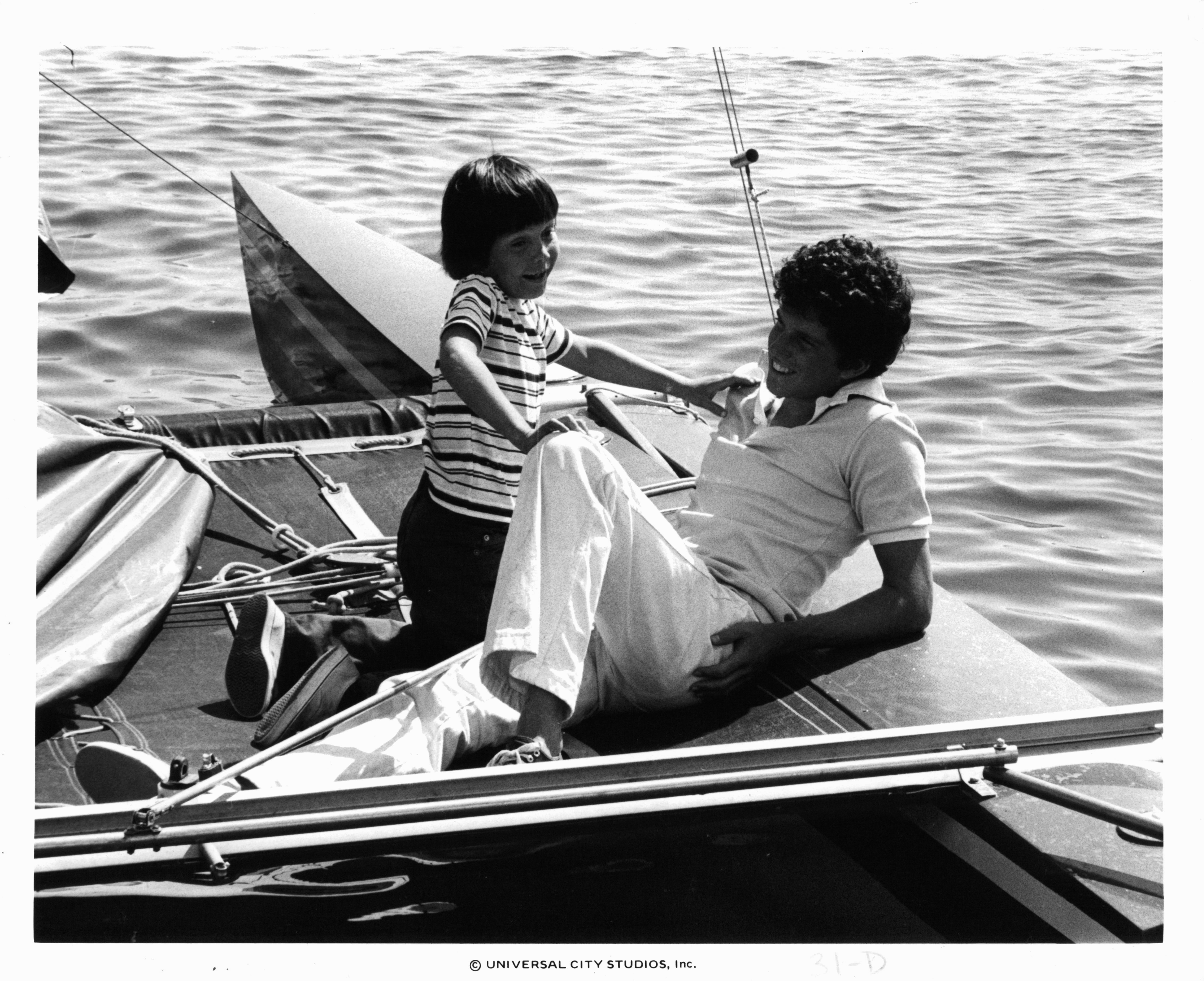 Ricky Schroder and Tegan West in Jaws 2 (1978)