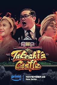 Smokey Manaloto, Eugene Domingo, and Felix Petate in Takeshi's Castle Philippines (2023)