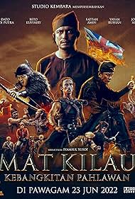 Adi Putra, Yayan Ruhian, Beto Kusyairy, Johan Asari, Geoff Andre Feyaerts, and Fattah Amin in Mat Kilau (2022)