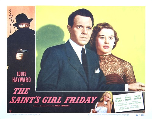 Naomi Chance and Louis Hayward in The Saint's Girl Friday (1953)