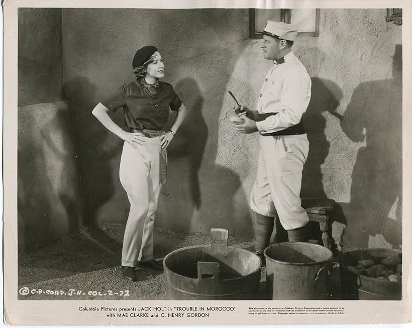 Mae Clarke and Jack Holt in Trouble in Morocco (1937)