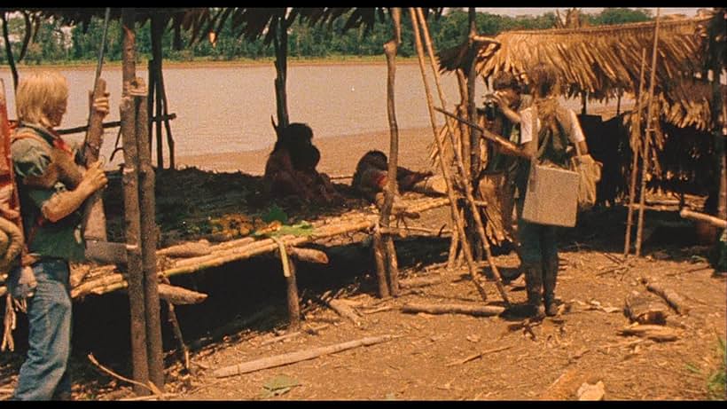 Francesca Ciardi, Perry Pirkanen, and Carl Gabriel Yorke in Cannibal Holocaust (1980)