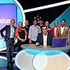 Alexander Armstrong, Adrian Edmondson, Richard Osman, Mark Steel, Min Singh, Beattie Edmondson, Kate Richardson-Walsh, Ranj Singh, Helen Richardson, and Elliot Steel in Family (2019)