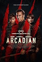 Nicolas Cage, Maxwell Jenkins, and Jaeden Martell in Arcadian (2024)