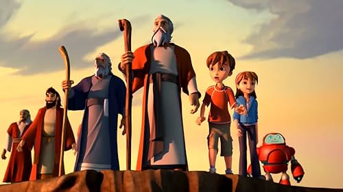 A group of kids and a robot learn lessons from the Bible with the help of a time-traveling book.