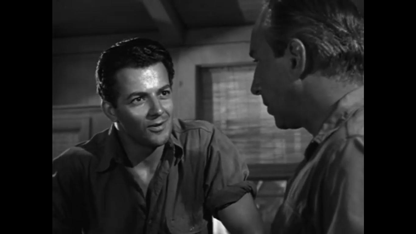 Lloyd Nolan and Cornel Wilde in Manila Calling (1942)