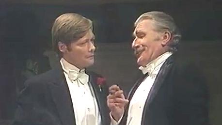 Nigel Davenport and Simon Ward in An Inspector Calls (1982)