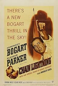 Humphrey Bogart and Eleanor Parker in Chain Lightning (1950)